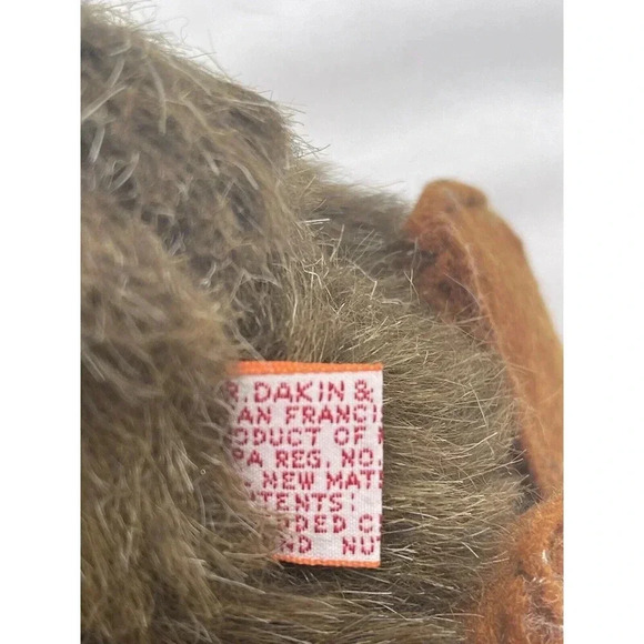 Vintage  Dakin Brown Spotted Owl Plush Bean Filled 8”Stuffed Animal Toy 1980 - Picture 11 of 13